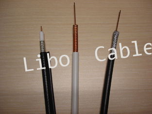 CATV RG6 Coaxial Cable With Jelly 75 ohm Cable With Bare Solid Copper Conductor